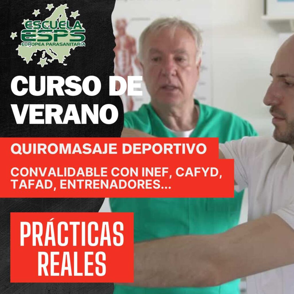 Curso intensivo de quiromasaje deportivo por toda España